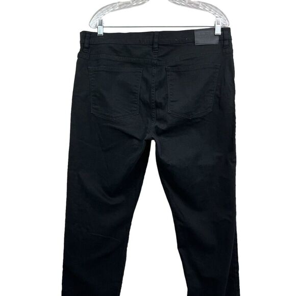 LRL Ralph Lauren Womens Jeans Stretch Tapered Leg 5 Pockets Zip Fly Black Sz 16 - Picture 7 of 8